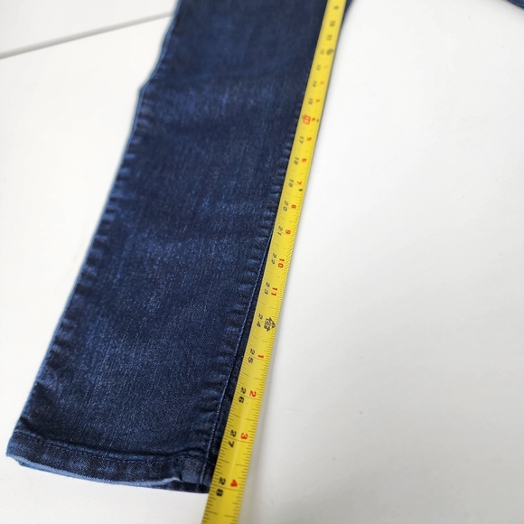 Elle Dark Wash Straight Leg Stretch Denim Blue Jeans Size 10 Regular 31x28 - Picture 8 of 10